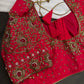 Pink Pattu Silk Maggam Aari Blouse - 