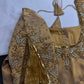 Gold Net Silk Maggam Aari Blouse - 
