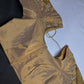 Gold Net Silk Maggam Aari Blouse - 