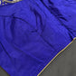 Blue Pattu Silk Maggam Aari Blouse - 