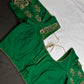 Green Maggam Aari Work Blouse - 