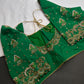Green Maggam Aari Work Blouse - 