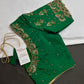 Green Maggam Aari Work Blouse - 