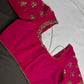 Pink Butterfly Maggam Aari Work Blouse - 