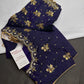 Purple Butterfly Maggam Aari Work Blouse - 