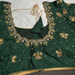 Green Butterfly Maggam Aari Work Blouse - 