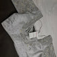 Silver Silk Maggam Aari Pearl Work Blouse - 