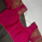 Pink Maggam Aari Work Blouse - 