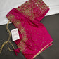 Pink Maggam Aari Work Blouse - 