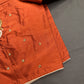 Rust Brown Pattu Silk Maggam Aari Blouse - 