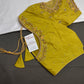 Green Net Silk Maggam Aari Blouse - 