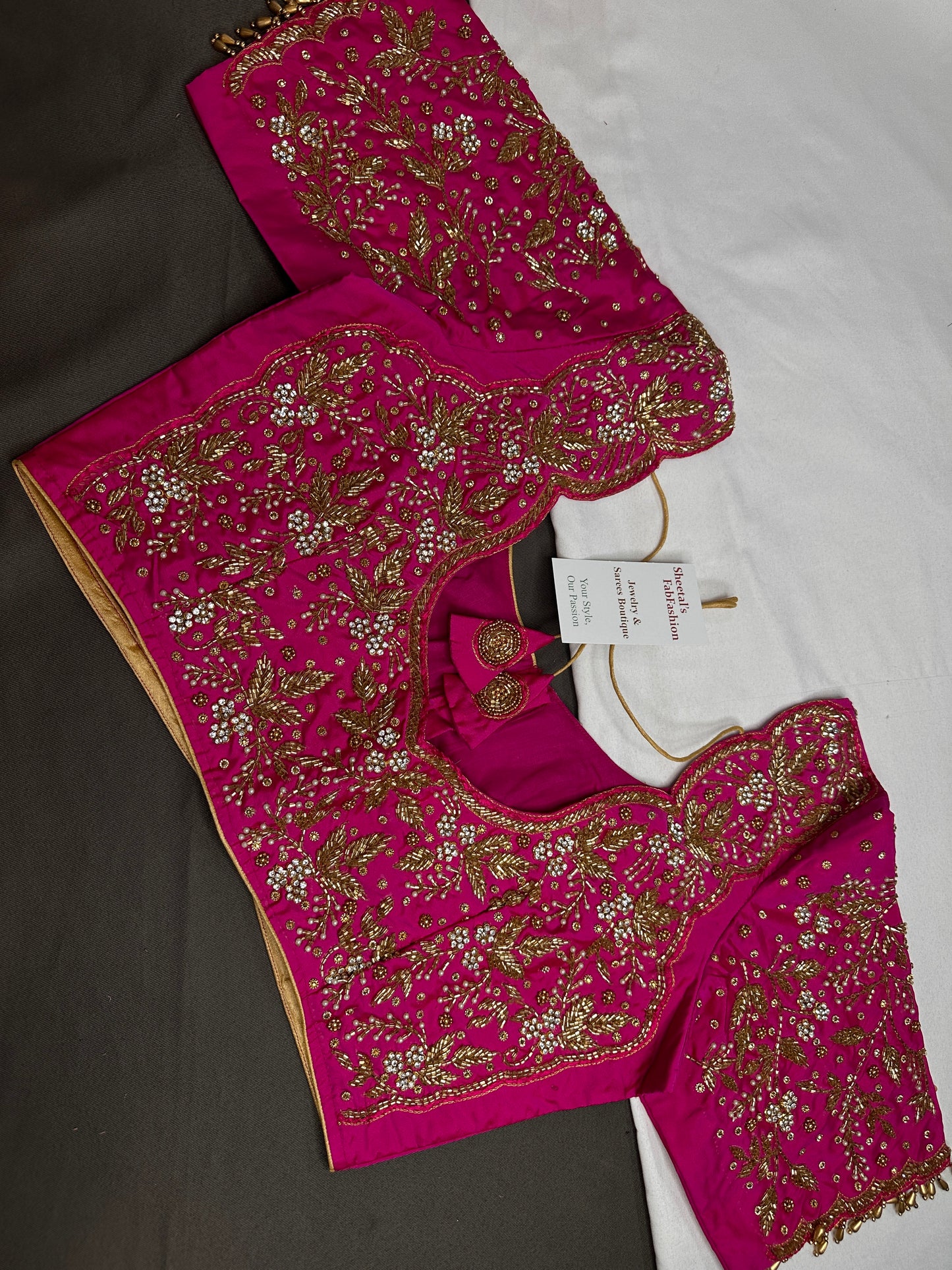 Pink Kardana Maggam Blouse - 