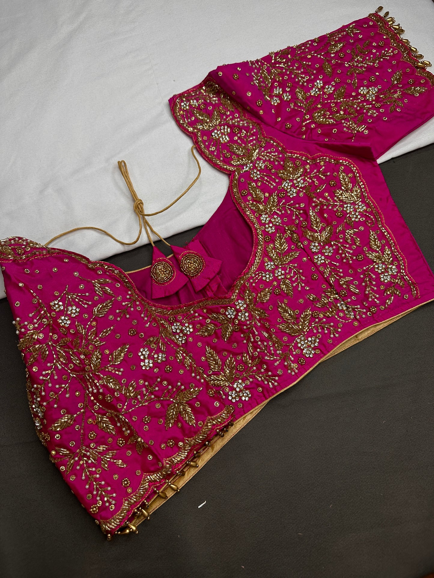 Pink Kardana Maggam Blouse - 