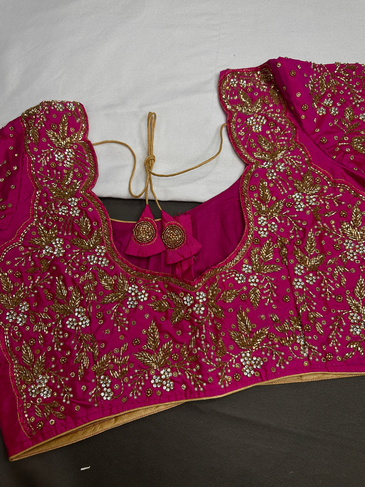 Pink Kardana Maggam Blouse - 