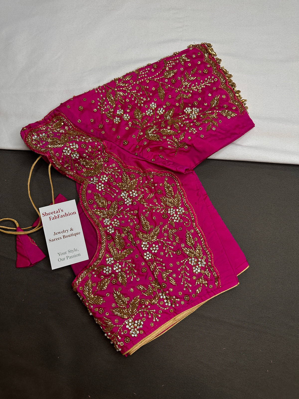 Pink Kardana Maggam Blouse - 