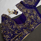 Deep Purple Kardana Maggam Blouse - 