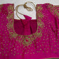 Pink Maggam Aari Work Blouse - 