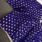 Blue Check Butta Stitched Blouse - 