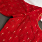Red Silk Pattu  Stitched Blouse - 