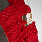 Red Silk Pattu  Stitched Blouse - 
