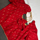 Red Silk Pattu  Stitched Blouse - 