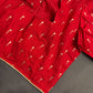 Red Silk Pattu  Stitched Blouse - 