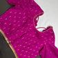Pink Silk Pattu  Stitched Blouse - 