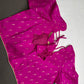 Pink Silk Pattu  Stitched Blouse - 