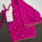Pink Silk Pattu  Stitched Blouse - 