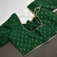 Green Silk Pattu  Stitched Blouse - 