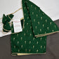 Green Silk Pattu  Stitched Blouse - 