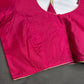 Pink Silk Plain Pattu  Stitched Blouse - 