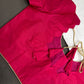Pink Silk Plain Pattu  Stitched Blouse - 