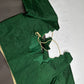 Green Silk Plain Pattu  Stitched Blouse - 