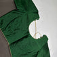 Green Silk Plain Pattu  Stitched Blouse - 