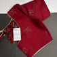 Maroon Red Butterfly Stitched Ready-Made Blouse - BL000791