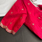 Khadi Silk Pink Embroidery Stitched Ready-Made Blouse - BL000794