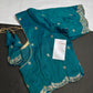 Khadi Silk Blue Embroidery Stitched Ready-Made Blouse - BL000795