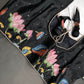 Black Chinon Silk Kalamkari Stitched Ready-Made Blouse - BL000797