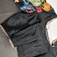 Black Chinon Silk Kalamkari Stitched Ready-Made Blouse - BL000797