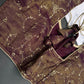 Deep Wine Burgundy with Antique Gold Stitched Ready-Made Blouse - BL000798