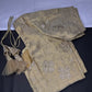 Gold Floral Tissue Silk Stitched Ready-Made Blouse - BL000799
