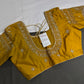 Mustard Yellow Maggam Work Silk Stitched Ready-Made Blouse - BL000801