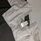 White Net Maggam Work Silk Stitched Ready-Made Blouse - BL000803