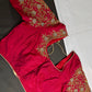 Pink Pattu Silk Maggam Aari Blouse - BL000804