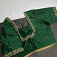 Green Pattu Silk Elegant Maggam Aari Blouse - BL000811
