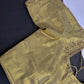 Golden Pattu Silk Elegant Maggam Aari Blouse - BL000812