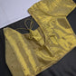 Golden Pattu Silk Elegant Maggam Aari Blouse - BL000812