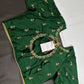 Green Pattu Silk Elegant Maggam Aari Blouse - BL000814