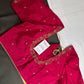 Pink Pattu Silk Elegant Maggam Aari Blouse - BL000816